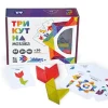 Дерев'яна гра Трикутна мозаїка Kupik 900194, 64 деталі