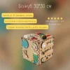 Розвиваюча іграшка Бізікуб для малюка TG200126 30х30х30см Натуральний - Зображення 2