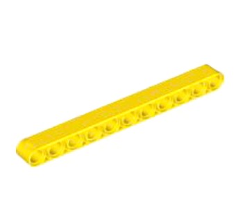 (lego 32525) Балка Lego Technic широка 1х11-Yellow