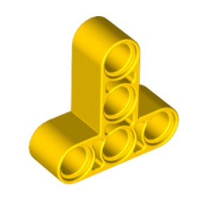 LEGO деталі Modified T-Shape Thick 3 x 3-Yellow (art 60484)
