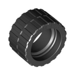 Tire 24 x 14 Shallow Tread, Band Around Center of Tread / Лего шина 24 x 14 мм (Арт. 89201)