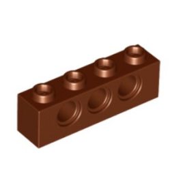 (lego 3701) Кубик lego 1 x 4 з отворами під піни