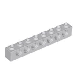 (lego 3702) Lego блок 1×8 з отворами під піни