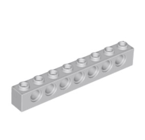 Lego блок 1 x 8 з отворами під піни- lego 3702_LG