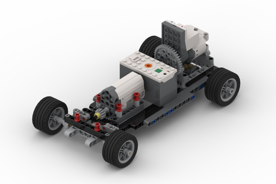 Гоночний автомобіль системи Lego на пульті управлінням, 111 деталей