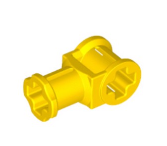 (lego 32039) Осьовий конектор з отвором під вісь-Жовтий