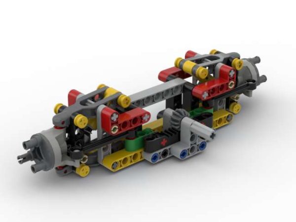 Рульовий міст для автомоделей LEGO Technic з підвіскою, 23 L