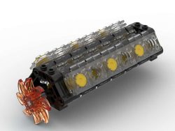 (MOC 007) V2-V12 Поршневі двигуни ЛЕГО ТЕХНІК
