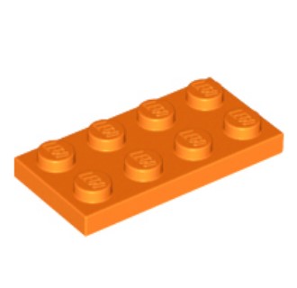 (lego 3020) Пластина LEGO 2 x 4-Orange