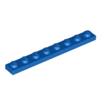 (lego 3460) Пластина LEGO 1 x 8-Blue