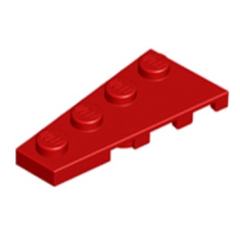 (lego 41770) Пластина клиноподібна 4 х 2 (ліва)-Red