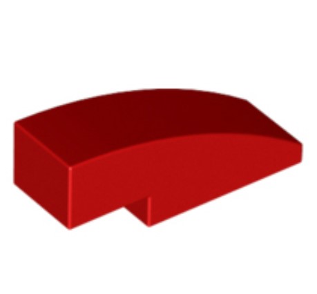 (lego 50950) Відкос заокруглений 3 x 1-RED