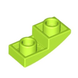 (lego 24201) Вигнута деталь лего 2 x 1 x 2/3 (скос інверсний)