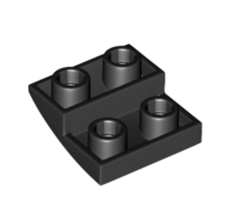 (lego 32803) Вигнута деталь лего 2 x 2 x 2_3 (скос інверсний)-B