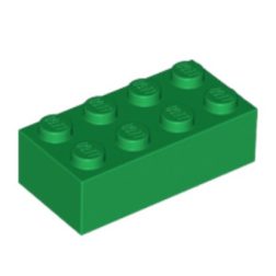 (lego 3001) Лего кубик 2 x 4 (Brick 2×4)