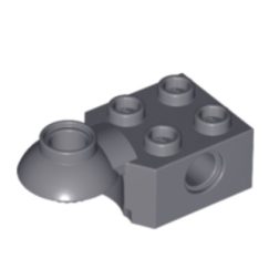 LEGO 48170 — Цеглинка технічна 2 × 2 з отвором під пін та горизонтальним сферичним півшарніром