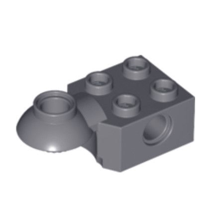 LEGO 48170 — Цеглинка технічна 2 × 2 з отвором під пін та сферичним півшарніром