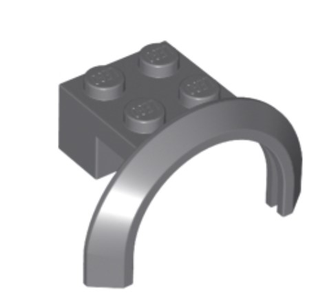 LEGO 50745 – Крило (mudguard) 4 × 2,5-DG