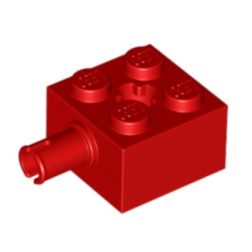 LEGO 6232 – Модифікована цеглинка 2 × 2 з піном та отвором для осі