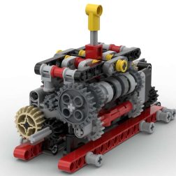 (MOC 021) 6-ступінчаста коробка передач LEGO Technic (121 деталь)