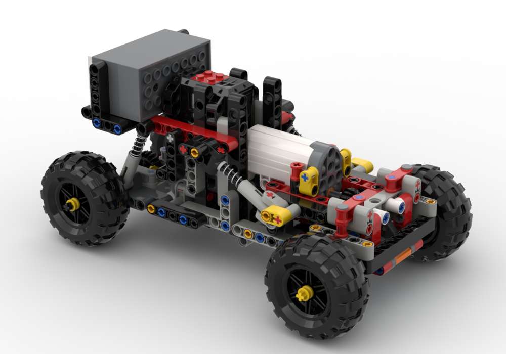 (MOC 020) LEGO Technic Баггі 4 × 4 (242 деталей) 2 (MOC 020) LEGO Technic Баггі 4×4 (235 деталей)
