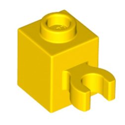 LEGO 60475b — Модифікована цеглинка 1 × 1 з вертикальною відкритою кліпсою (O-clip)