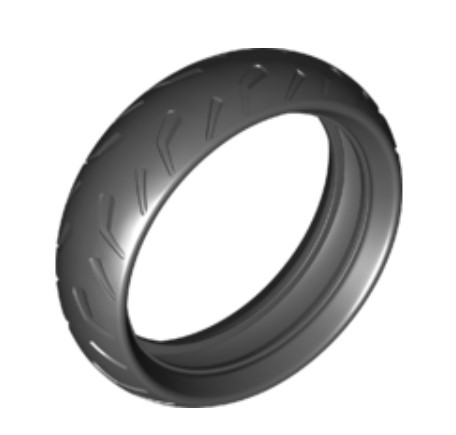LEGO 67140 – Tire 94.3 х 27 mm для мотоцикла широка 2 LEGO 67140 – Tire 94.3 х 27 mm для мотоцикла широка