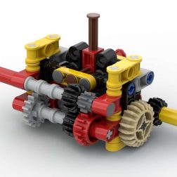 (MOC 022) 4-ступінчаста коробка передач для LEGO Technic (70 деталь)