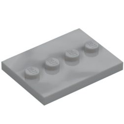 LEGO 88646 — Плитка 3×4 з 4-ма шипами по центру (Tile Modified 3×4 with 4 Studs in Center)
