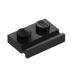 LEGO 32028 — Пластина 1×2 з рейкою для дверей (Plate 1×2 with Door Rail)